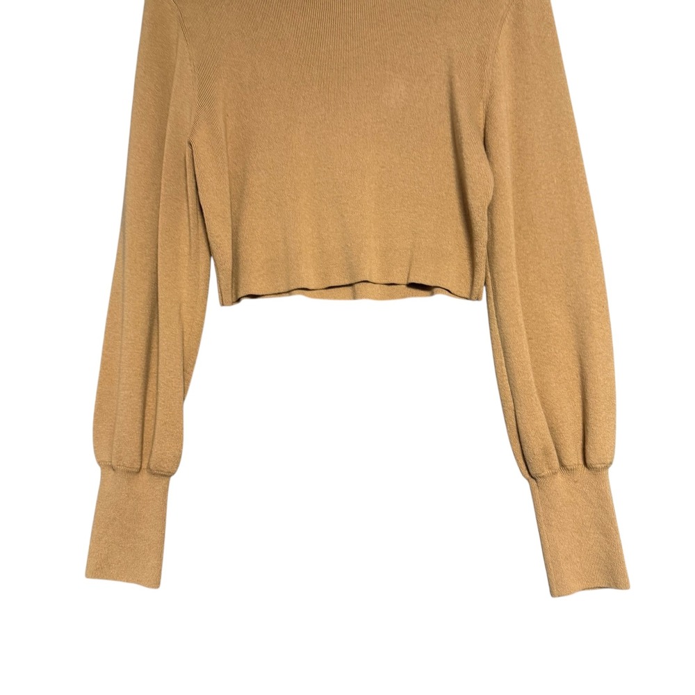 Aritzia | Wilfred | Rebecca Crop Turtleneck Sweater Wool Cotton Size M - Picture 4 of 13